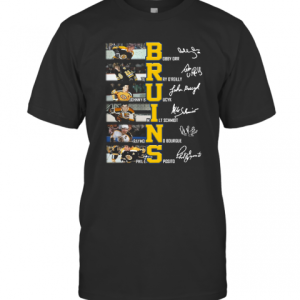 Bruins Bobby Orr Gerry Reilly Johnny Bucyk Signatures T-Shirt