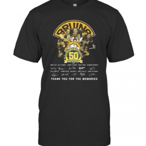 Bruins Stanley Cup Champions 50Th Anniversary Signature T-Shirt