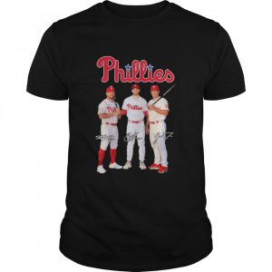 Bryce Harper And Louisville Slugger And Gabe Kapler Philadelphia Phillies Signatures Shirt