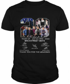 Bsb Backstreet Boys 29 Years Of 1993 2022 Thank You For The Memories Signatures Shirt 1