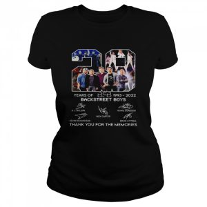 Bsb Backstreet Boys 29 Years Of 1993-2022 Thank You For The Memories Signatures Shirt