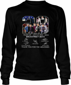Bsb Backstreet Boys 29 Years Of 1993 2022 Thank You For The Memories Signatures Shirt 3