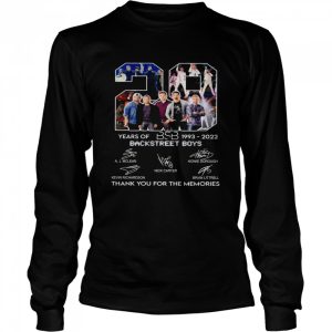 Bsb Backstreet Boys 29 Years Of 1993 2022 Thank You For The Memories Signatures Shirt 3