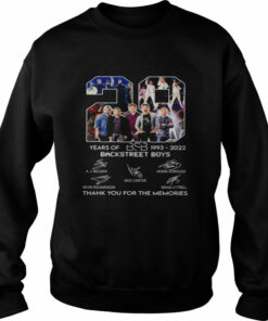 Bsb Backstreet Boys 29 Years Of 1993 2022 Thank You For The Memories Signatures Shirt 4