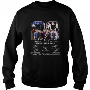 Bsb Backstreet Boys 29 Years Of 1993 2022 Thank You For The Memories Signatures Shirt 4