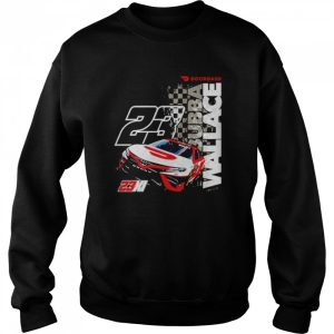 Bubba Wallace 23XI Racing Black DoorDash Car 2 Spot shirt 4