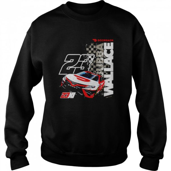 Bubba Wallace 23XI Racing Black DoorDash Car 2-Spot shirt