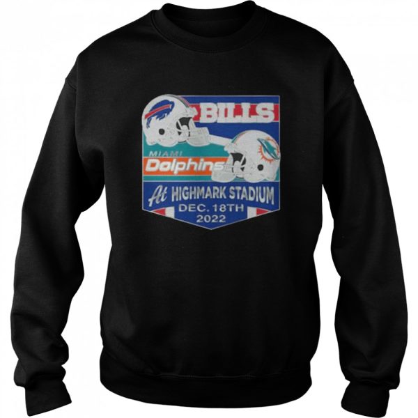 Buffalo Bills Vs Miami Dolphins At Highmark Stadium Dec 18th 2022 Shirt