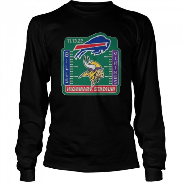 Buffalo Bills Vs Minnesota Vikings 11-13-22 Highamrk Stadium Shirt