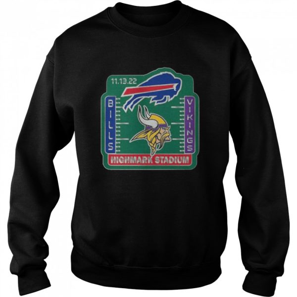 Buffalo Bills Vs Minnesota Vikings 11-13-22 Highamrk Stadium Shirt