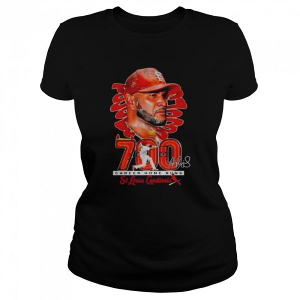 Career Home Runs Albert Pujols St Louis Cardinals Signature 2022 Shirt