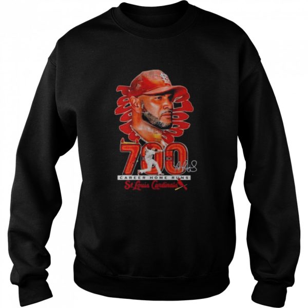 Career Home Runs Albert Pujols St Louis Cardinals Signature 2022 Shirt