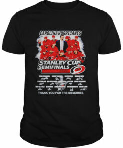 Carolina Hurricanes stanley cup semifinals 2022 thank you for the memories signatures shirt 1
