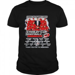 Carolina Hurricanes stanley cup semifinals 2022 thank you for the memories signatures shirt