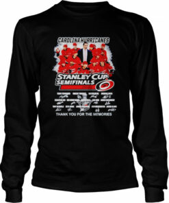 Carolina Hurricanes stanley cup semifinals 2022 thank you for the memories signatures shirt 3