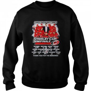 Carolina Hurricanes stanley cup semifinals 2022 thank you for the memories signatures shirt 4