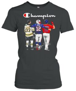 Champion Zdeno Chara Tom Brady vs Dustin Pedroia Mvp signatures shirt 1 Champion Zdeno Chara Tom Brady vs Dustin Pedroia Mvp signatures shirt 2