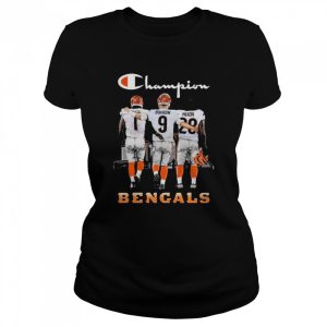 Champions Chase and Burrow and Mixon Cincinnati Bengals Signatures Shirt