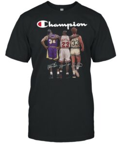 Champions Johnson Michael Jordan Bird Signatures shirt 1