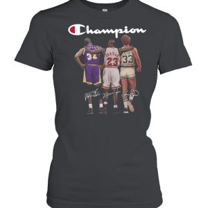 Champions Johnson Michael Jordan Bird Signatures shirt