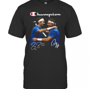 Champions Roger Federer And Rafael Nadal T-Shirt