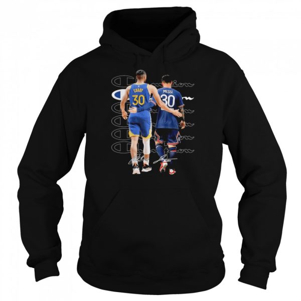 Champions Stephen Curry and Lionel Messi Signatures Shirt