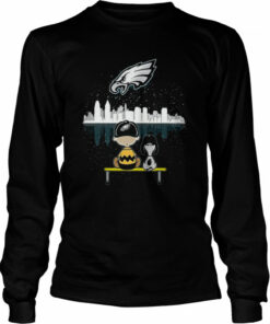 Charlie Brown And Snoopy Dog Watching City Eagles T-Shirt 2 Charlie Brown And Snoopy Dog Watching City Eagles T Shirt 3