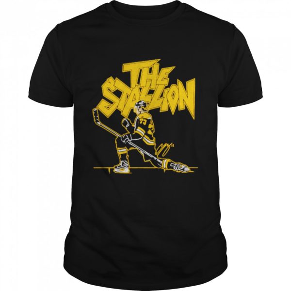 Charlie Mcavoy The Stallion Boston Bruins signature shirt