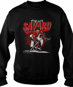 Chicago Blackhawks Denis Savard center signature shirt 3 Chicago Blackhawks Denis Savard center signature shirt 4