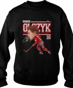 Chicago Blackhawks Eddie Olczyk cartoon signature shirt 3 Chicago Blackhawks Eddie Olczyk cartoon signature shirt 4
