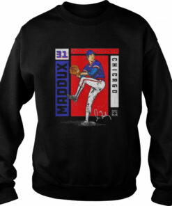Chicago Cubs Greg Maddux card stat signature shirt 3 Chicago Cubs Greg Maddux card stat signature shirt 4