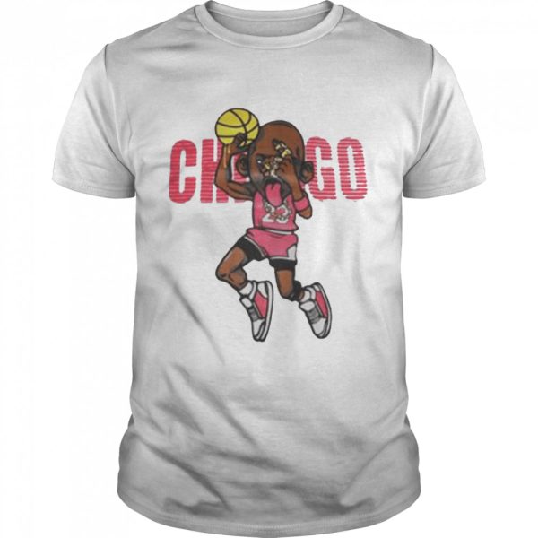 Chicago Michael Jordan Tongue Out Parody Shirt