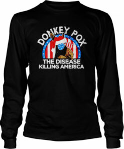 Christmas Donkey Pox the disease killing America shirt 3
