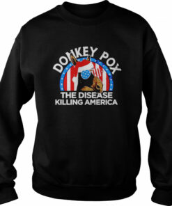 Christmas Donkey Pox the disease killing America shirt 4