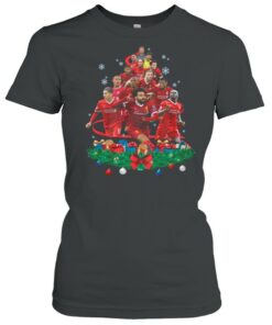 Christmas Tree With Liverpool Team Football Players shirt 1 Christmas Tree With Liverpool Team Football Players shirt 2