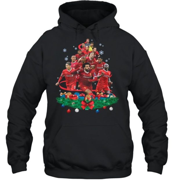 Christmas Tree With Liverpool Team Football Players shirt