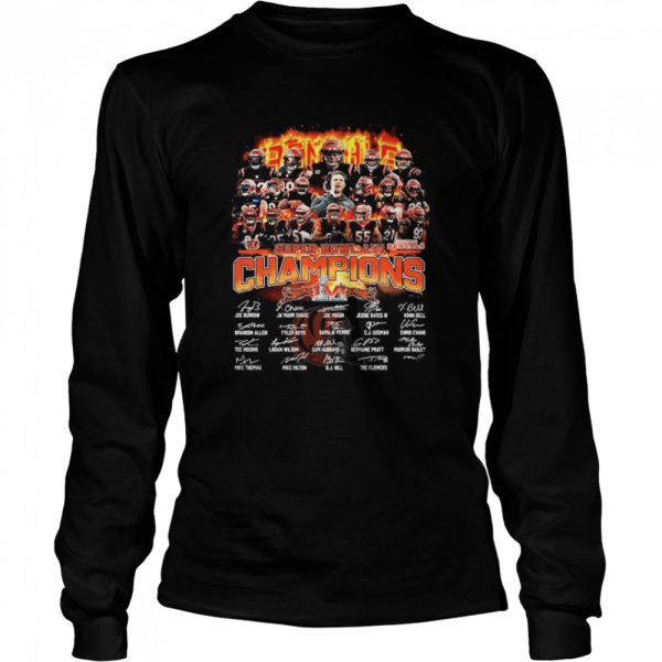 Cincinnati Bengals super bowl LVI Champions signatures shirt