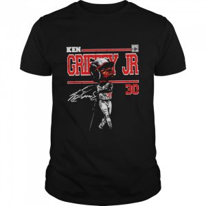 Cincinnati Reds Ken Griffey Jr. cartoon signature shirt