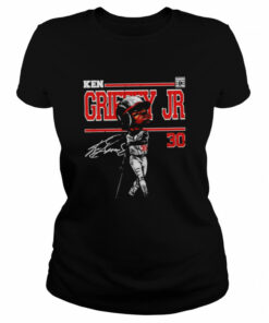 Cincinnati Reds Ken Griffey Jr. cartoon signature shirt 1 Cincinnati Reds Ken Griffey Jr cartoon signature shirt 2