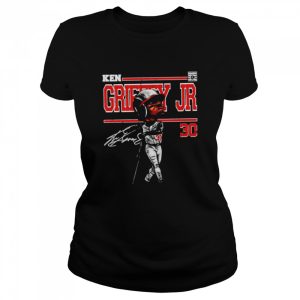 Cincinnati Reds Ken Griffey Jr. cartoon signature shirt