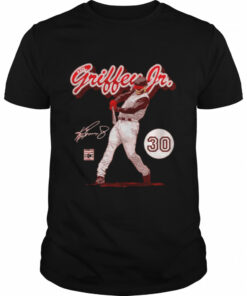 Cincinnati Reds Ken Griffey Jr retro script signature shirt 1
