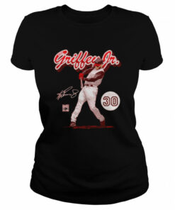 Cincinnati Reds Ken Griffey Jr retro script signature shirt 2