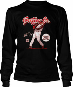 Cincinnati Reds Ken Griffey Jr retro script signature shirt 3