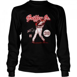 Cincinnati Reds Ken Griffey Jr retro script signature shirt 3