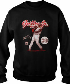 Cincinnati Reds Ken Griffey Jr retro script signature shirt 4