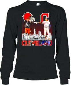 Cleveland Browns vs Cleveland Indians signature shirt 2 Cleveland Browns vs Cleveland Indians signature shirt 3