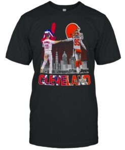 Cleveland Jos Ramrez and Myles Garrett signatures shirt 1