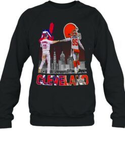 Cleveland Jos Ramrez and Myles Garrett signatures shirt 4