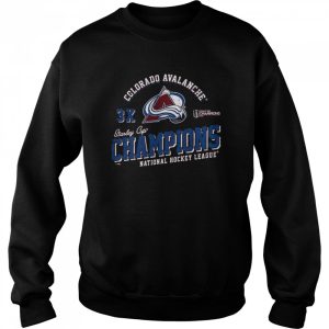 Colorado Avalanche 3x Stanley Cup Champions National Hockey League Shirt 4