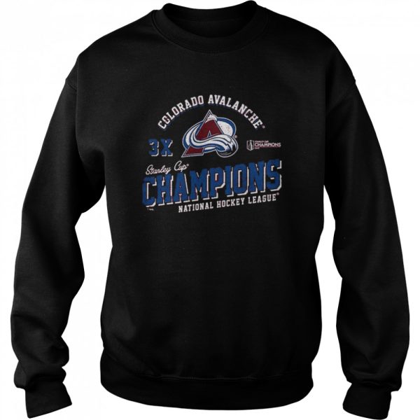 Colorado Avalanche 3x Stanley Cup Champions National Hockey League Shirt